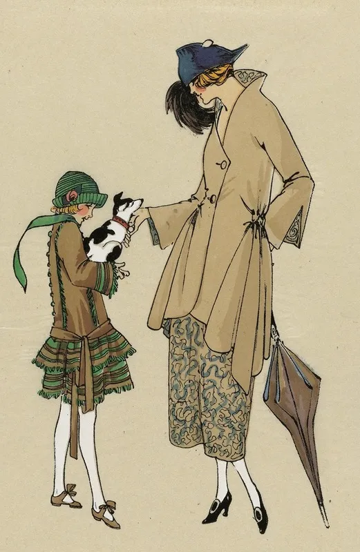 Tres Parisien 1921 Girlish Madame A Un Tailleur