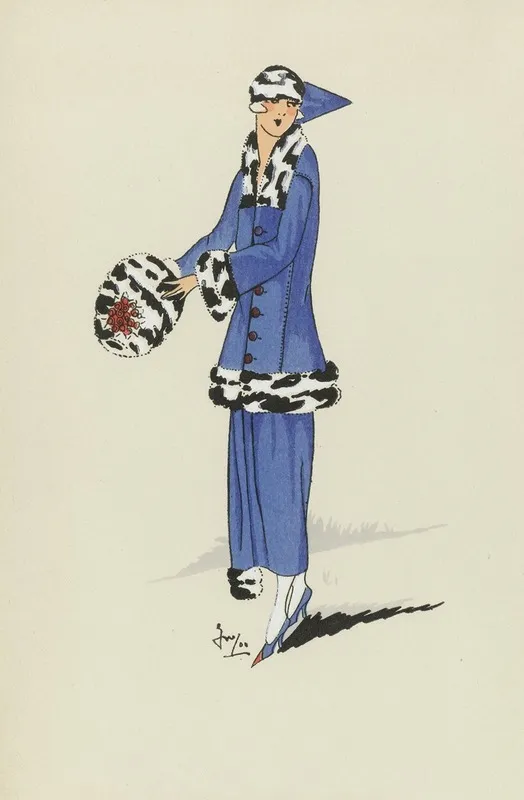 Tres Parisien 1923 No 4 I Love You Tailleur Elegant