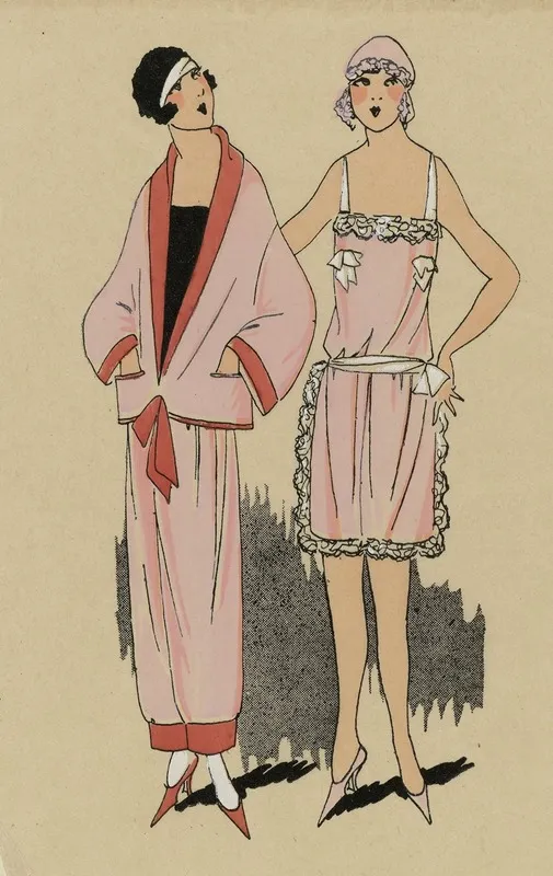 Tres Parisien 1923 No 7 16 Insouciance 1 Pyjama En Jersey De Soie
