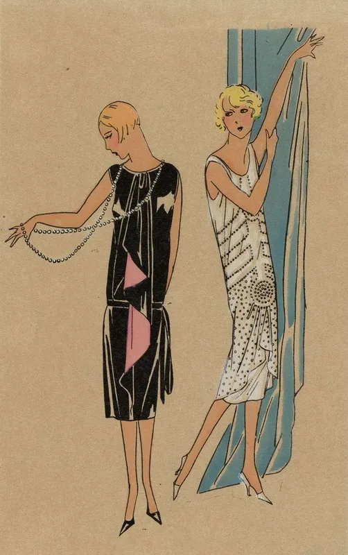 Tres Parisien 1925 No 6 Creations Jean Patou 6 Vertige Simple Et Jolie