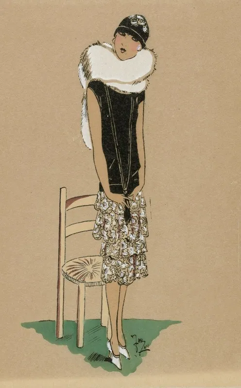Tres Parisien 1925 No 7 Pl 1 Creation J Suzanne Talbot Les Haies