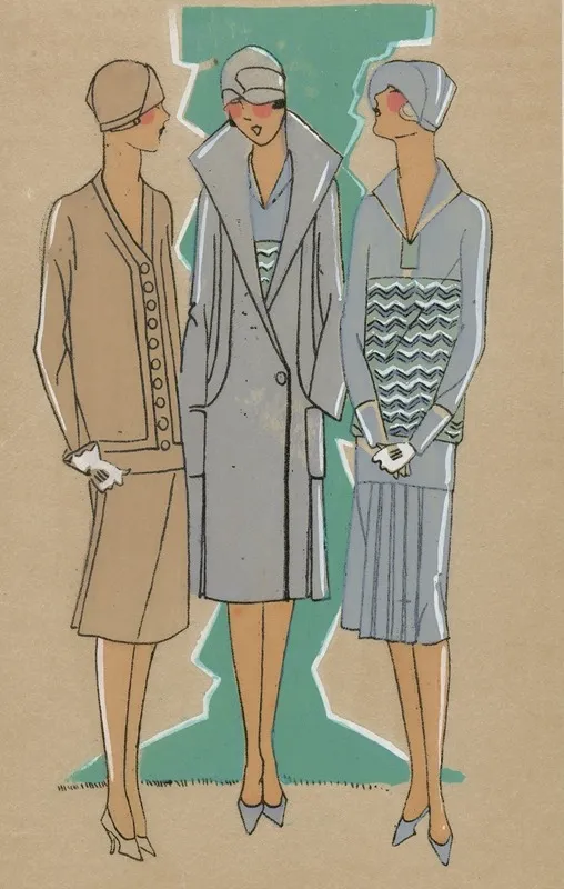 Tres Parisien 1926 No 1 Pl 10 Creations Jane Regny Lombre Verte