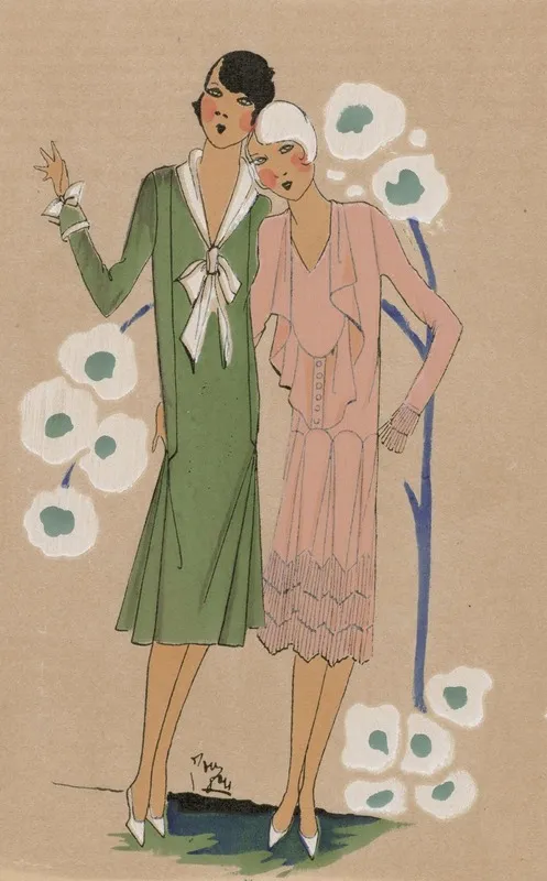 Tres Parisien 1926 No 2 Pl 10 Creations Jean Patou Nenuphar