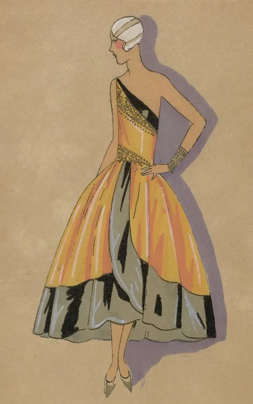 Tres Parisien 1927 No 3 Pl 1 Creation Jeanne Lanvin Une Infante