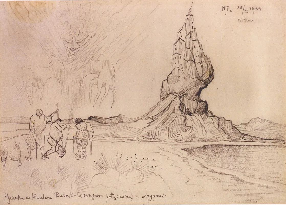 Trip To The Monastery by Stanisław Ignacy Witkiewicz - Canvas Print