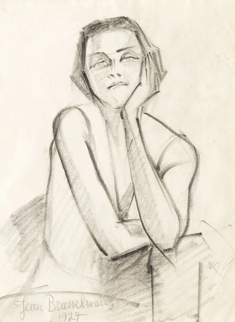 Tristesse 2 by Jean Brusselmans - Canvas Print