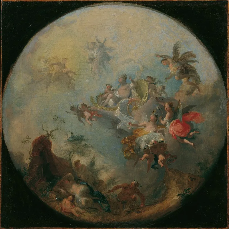 Triumph Der Aurora by Franz Anton Maulbertsch - Canvas Print