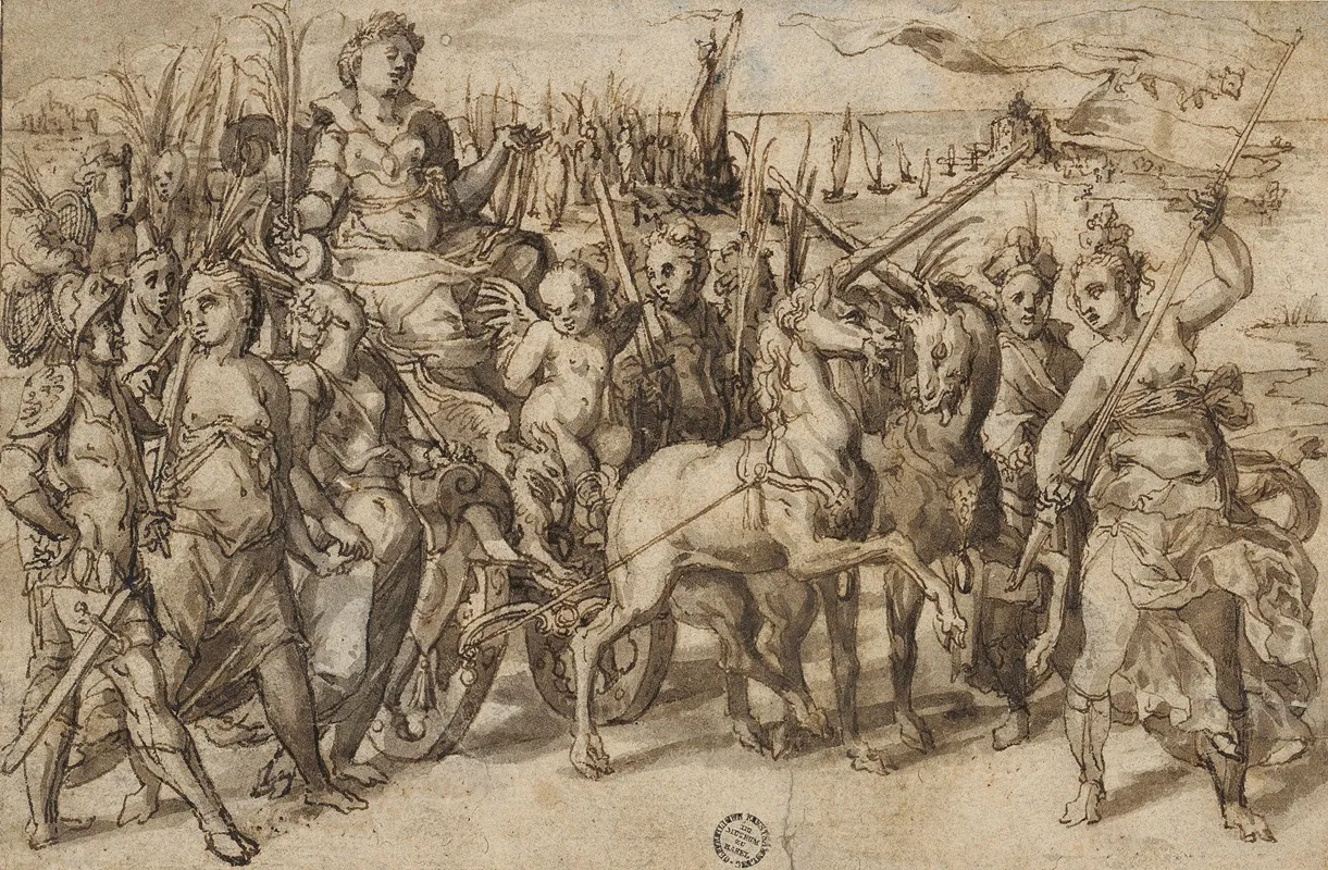 Triumph Of Chastity by Christoph Murer - Canvas Print