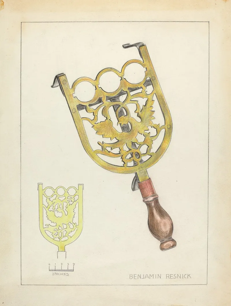 Trivet 15 by Benjamin Resnick - Canvas Print