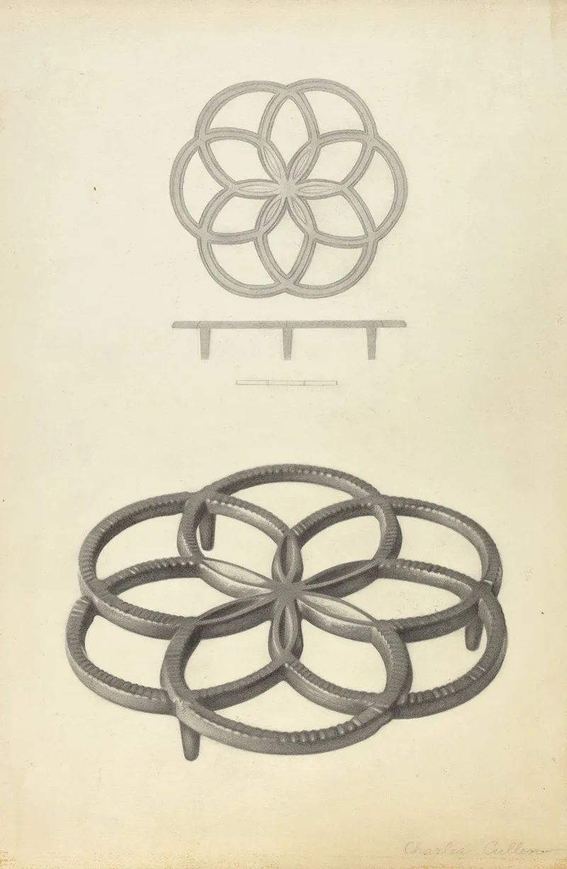 Trivet 18 by Charles Cullen - Canvas Print
