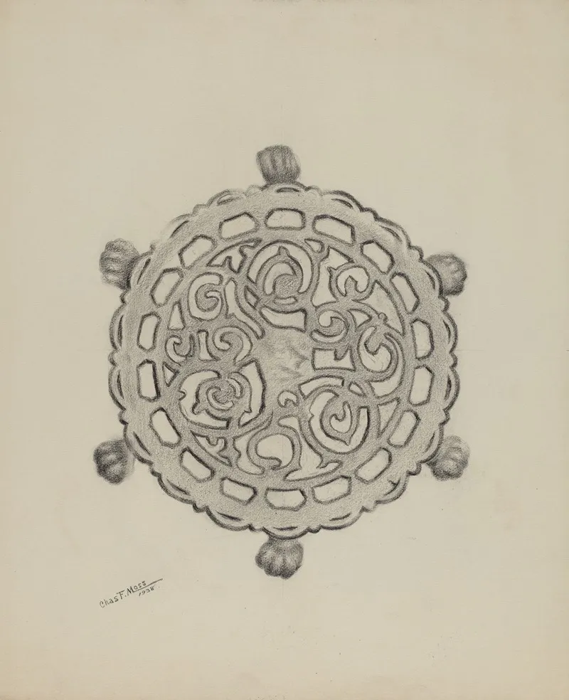 Trivet 23 by Charles Moss - Canvas Print