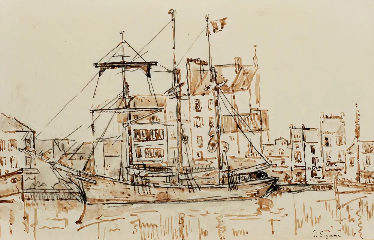 Trois Mats Au Port