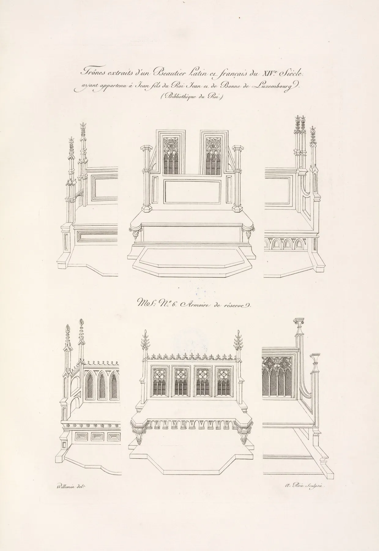 Trones Extraits Dun Pseautier Sic Latin Et Francais Du Xive Siecle