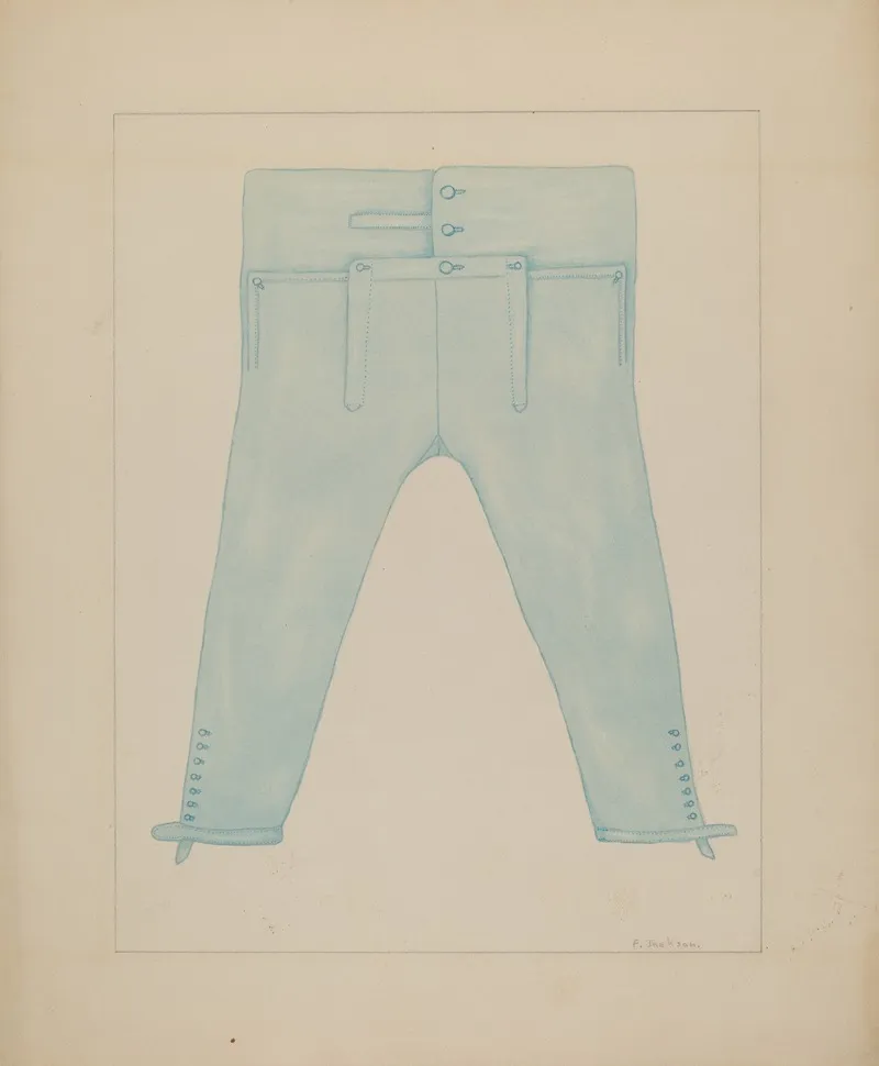 Trousers 3 by Frederick Jackson - Canvas Print
