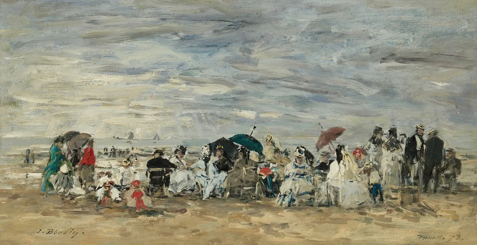 Trouville Scene De Plage 3
