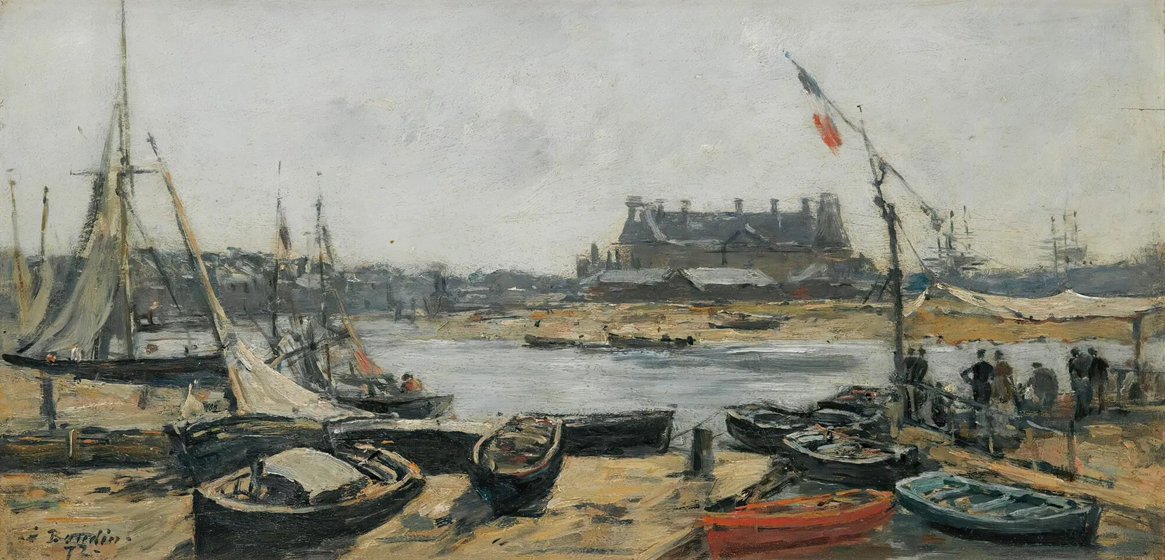 Trouville Vue Du Port Prise De Lembarcadere