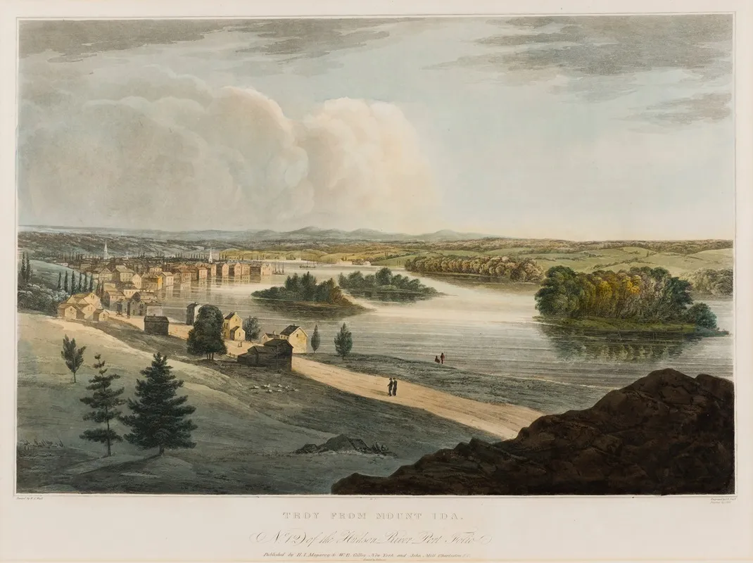Troy From Mount Ida by William Guy Wall - Canvas Print