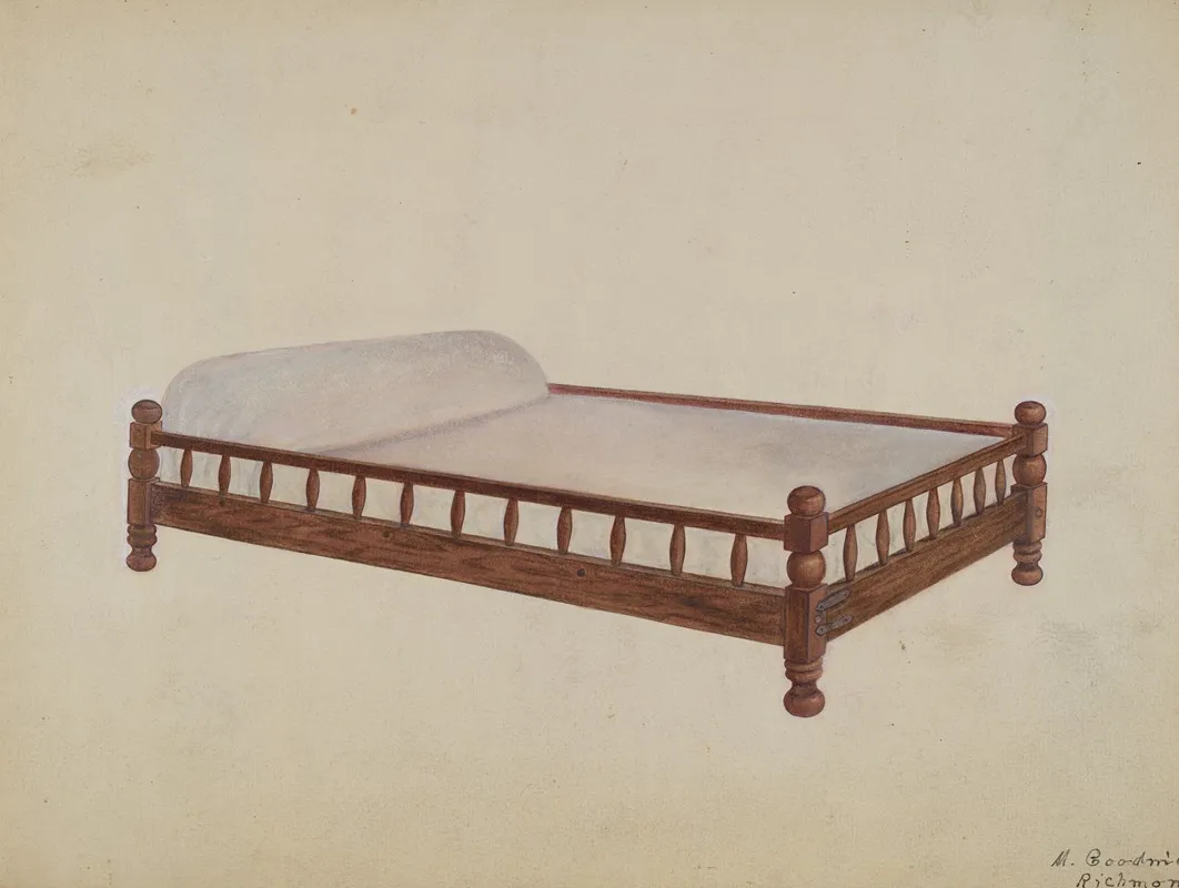 Trundle Bed by Mattie P. Goodman - Canvas Print