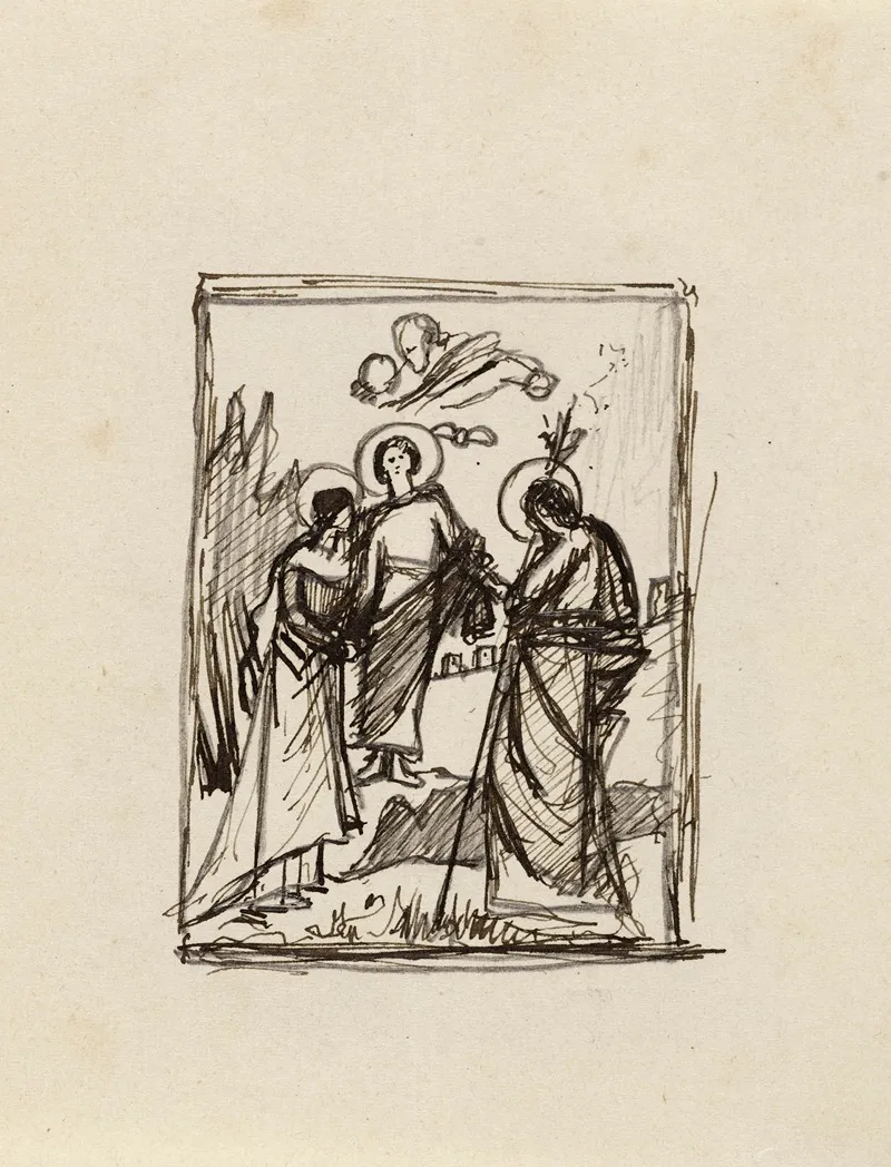 Tude Pour Un Tableau Representant La Sainte Famille
