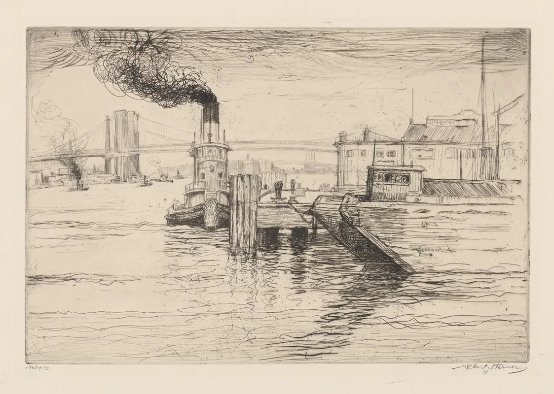 Tug Mathiesen by Albert Sterner - Canvas Print