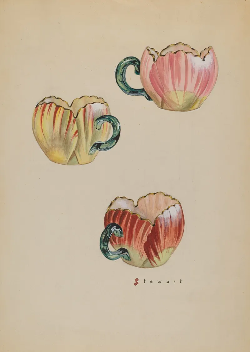 Tulip Cups by Robert Stewart - Canvas Print