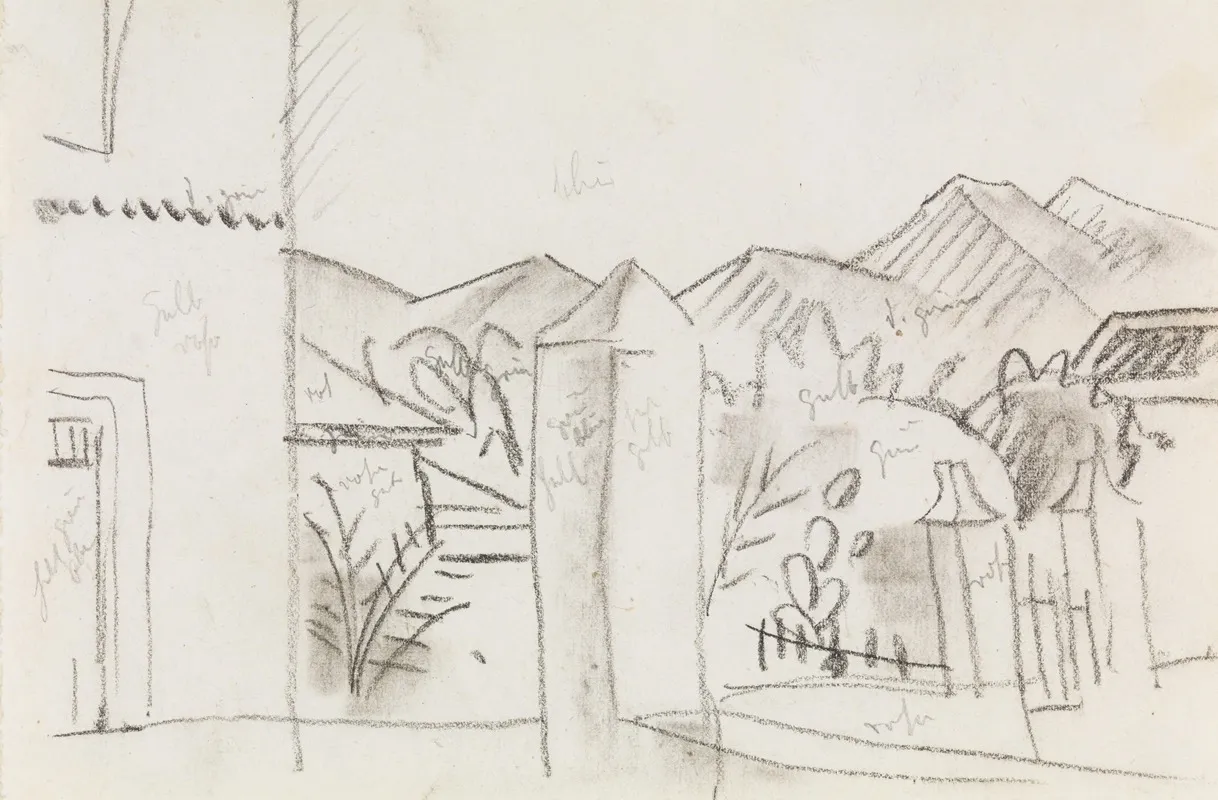 Tunisian View 2 by August Macke - Canvas Print