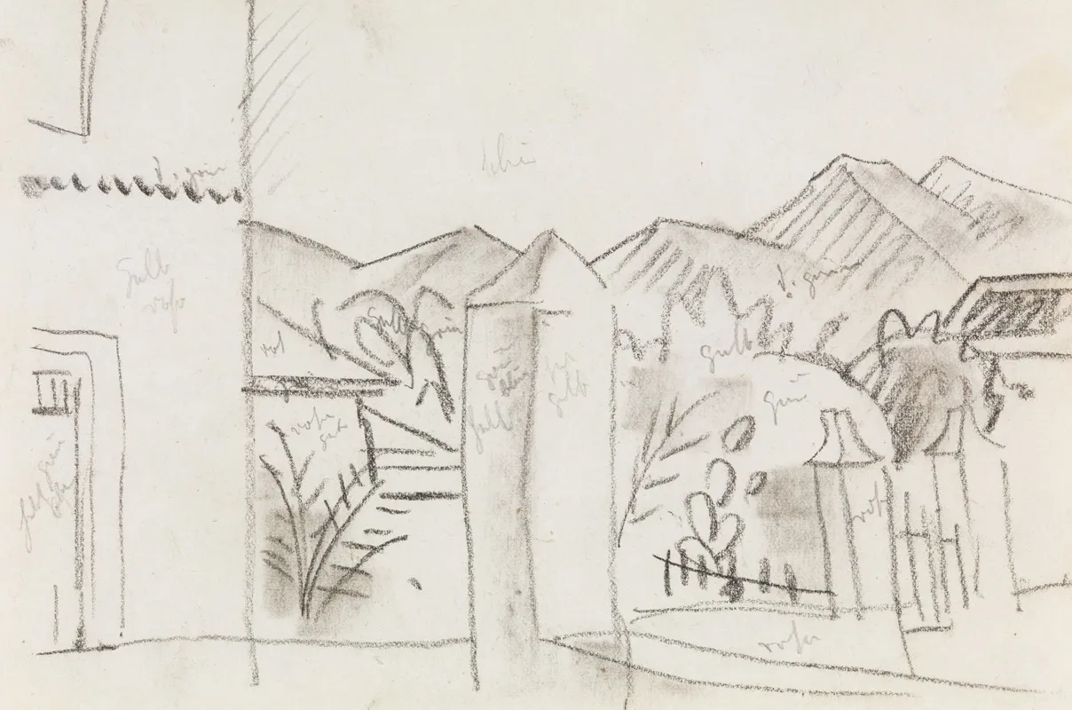 Tunisian View by August Macke - Canvas Print