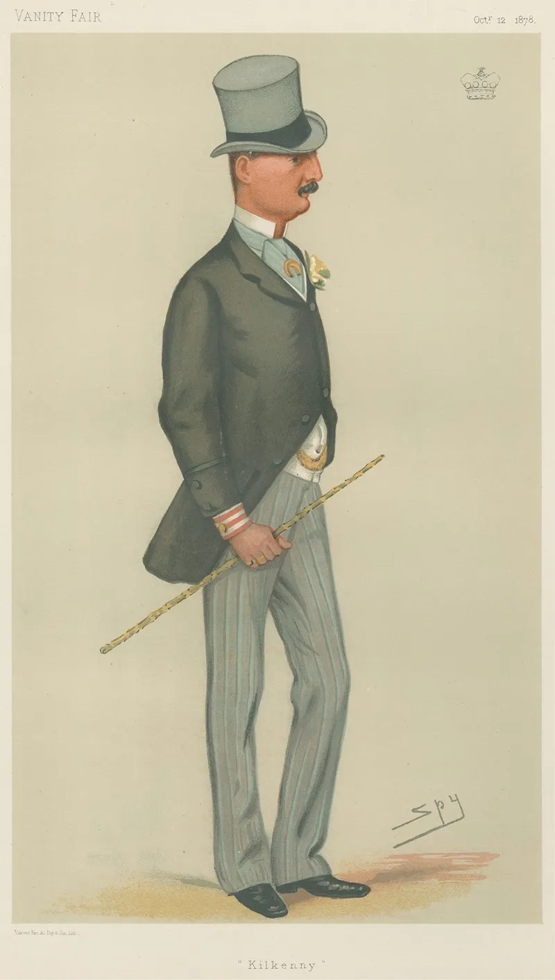 Turf Devotees Kilkenny The Marquess Of Ormonde October 12 1878 by Leslie Matthew Ward - Canvas Print