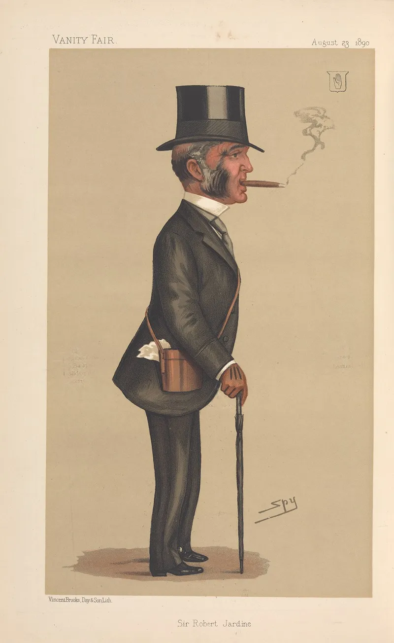 Turf Devotees Sir Robert Jardine August 23 1890 by Leslie Matthew Ward - Canvas Print