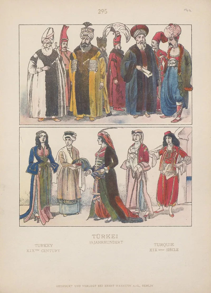 Turkey Xixth Century by Adolf Rosenberg - Canvas Print