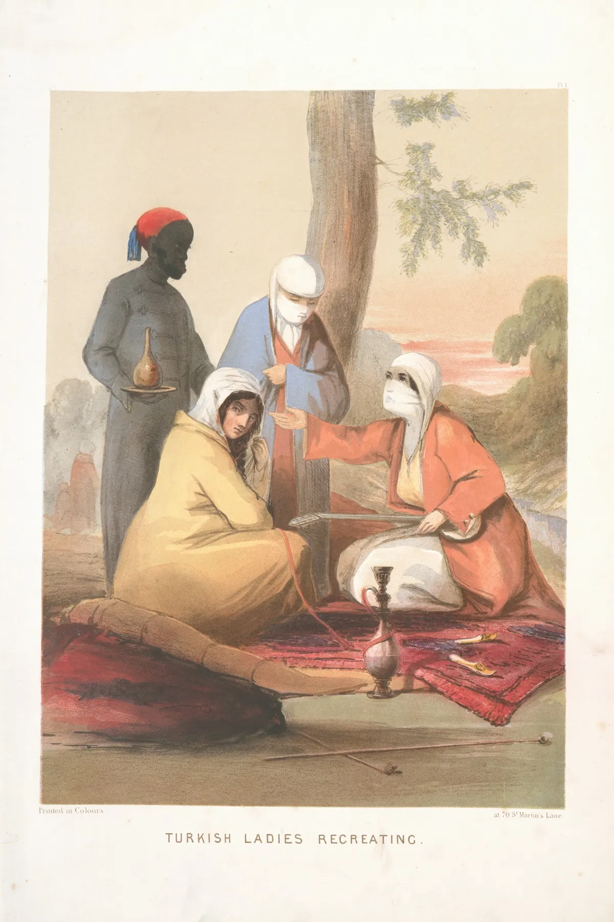 Turkish Ladies Recreating by Forbes MacBean - Canvas Print