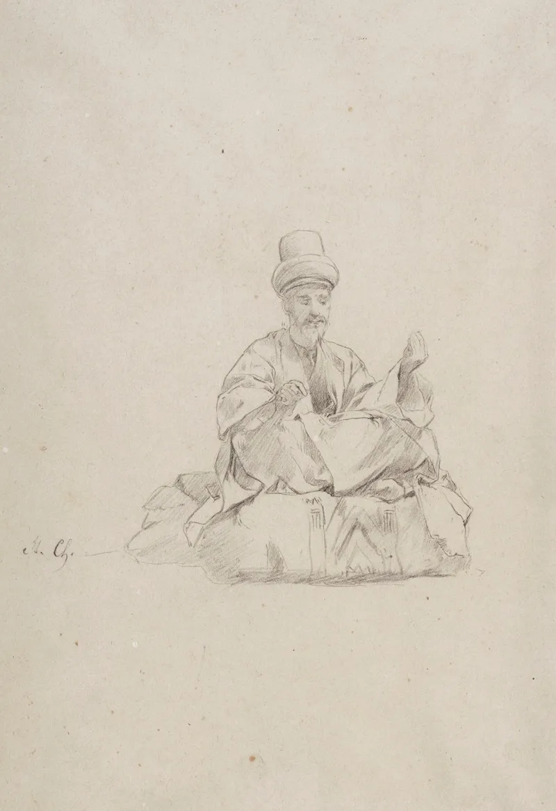 Turkish Sage Study by Stanisław Chlebowski - Canvas Print