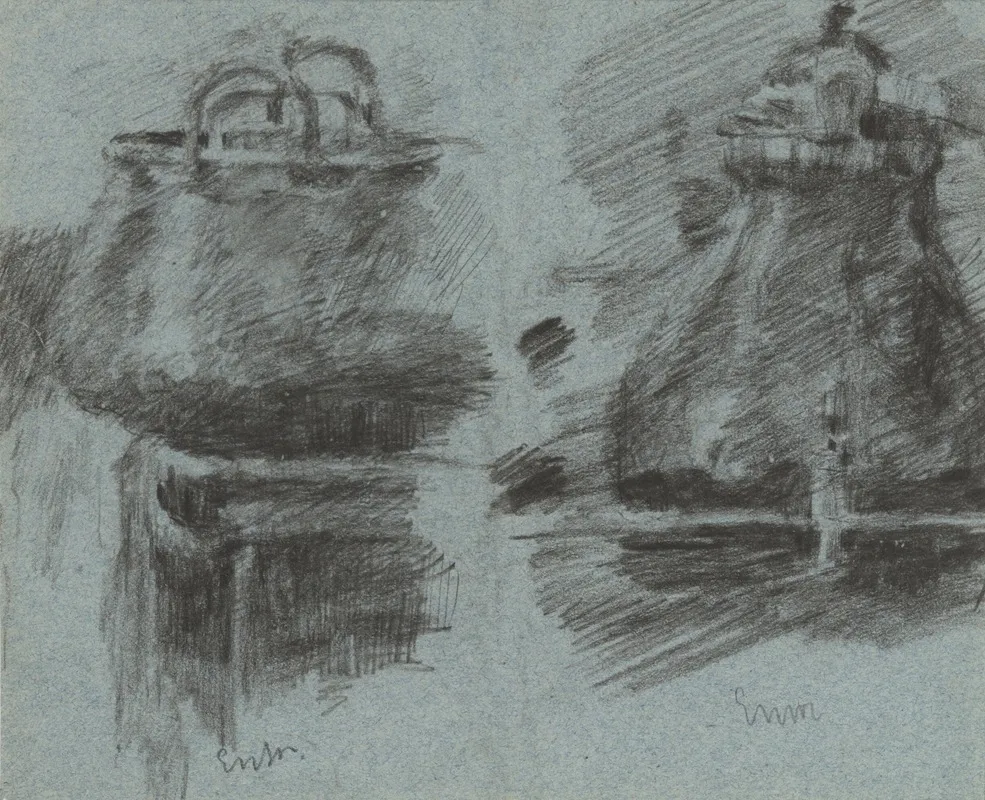 Twee Koperen Potten by James Ensor - Canvas Print