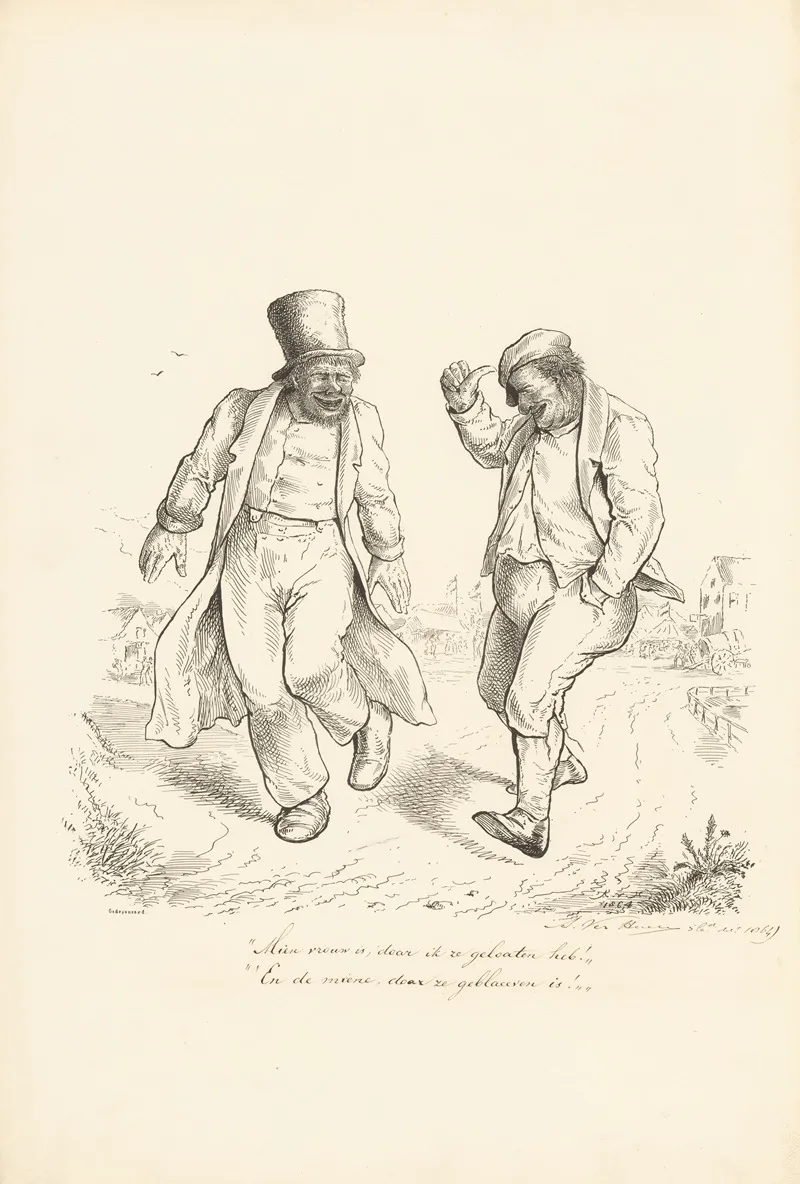 Twee Lachende Mannen
