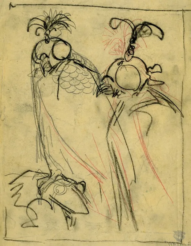 Twee Valken Met Oogkapjes