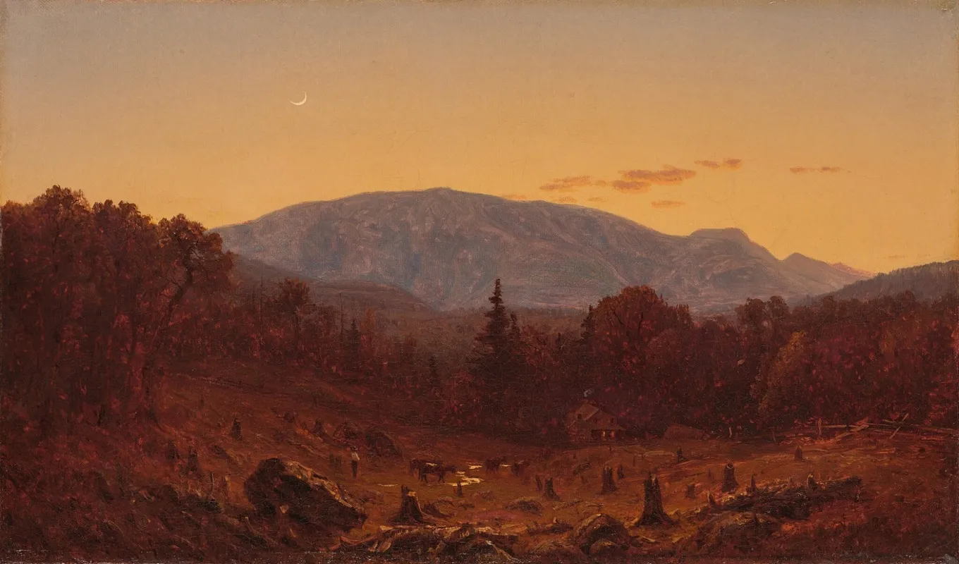 Twilight On Hunter Mountain by Sanford Robinson Gifford - Canvas Print