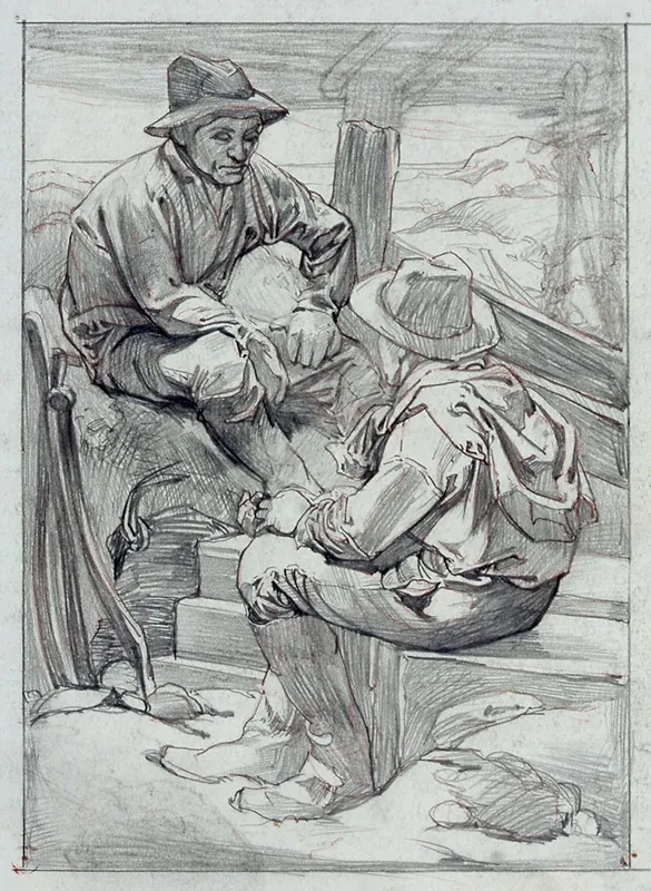 Two Bank Construction Workers