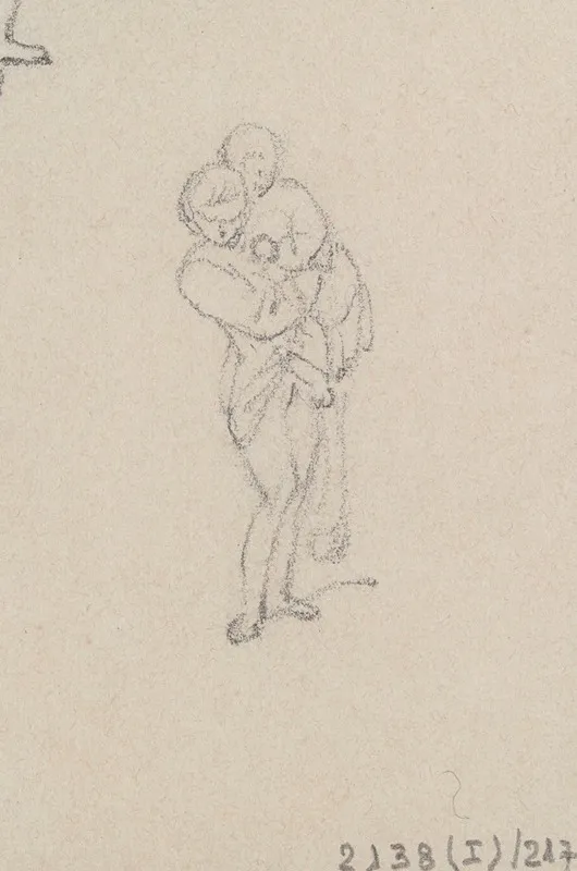 Two Children 5 by Nicaise De Keyser - Canvas Print