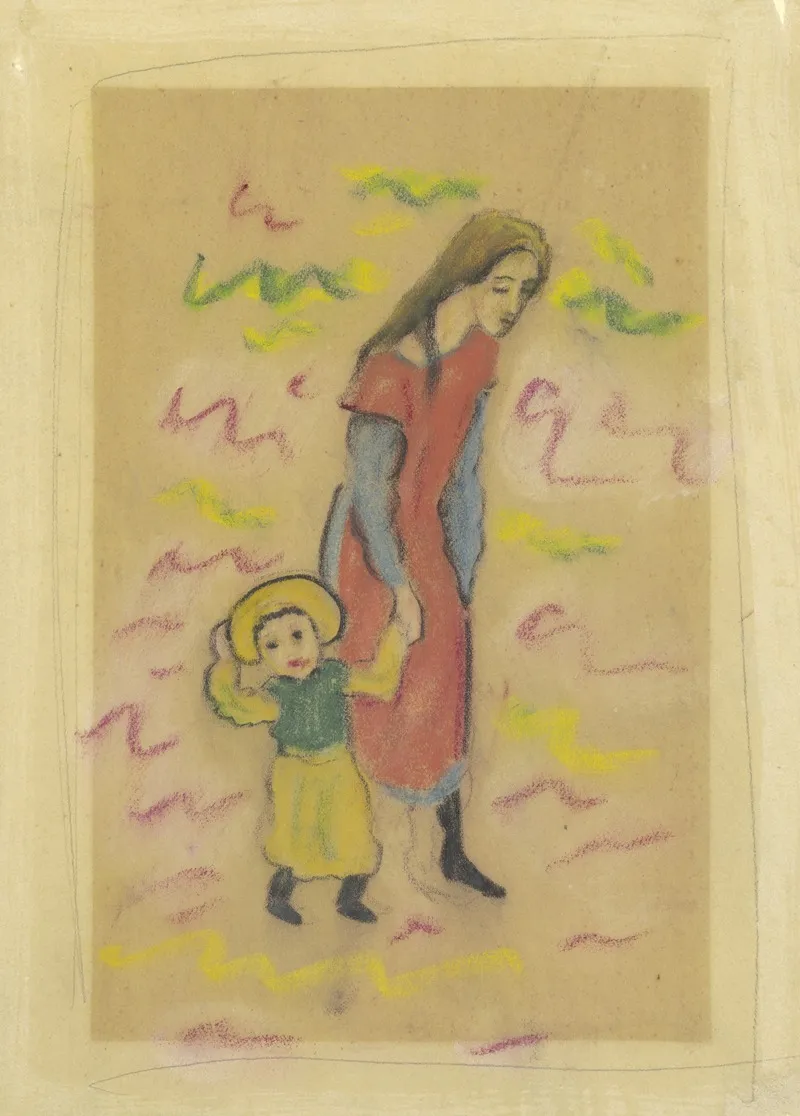 Two Children 9 by August Macke - Canvas Print