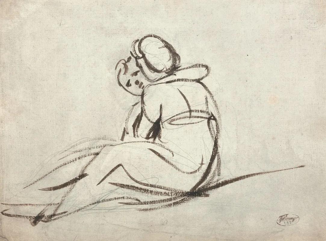 Two Children Embracing