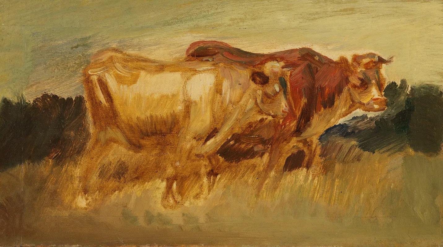 Two Cows In Landscape