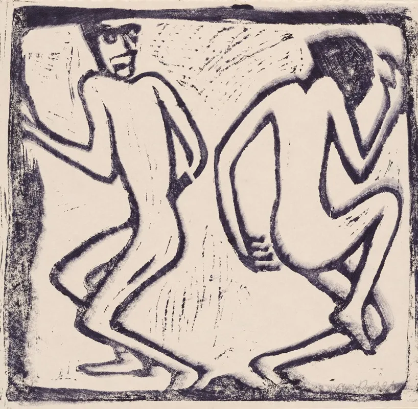 Two Dancing Figures