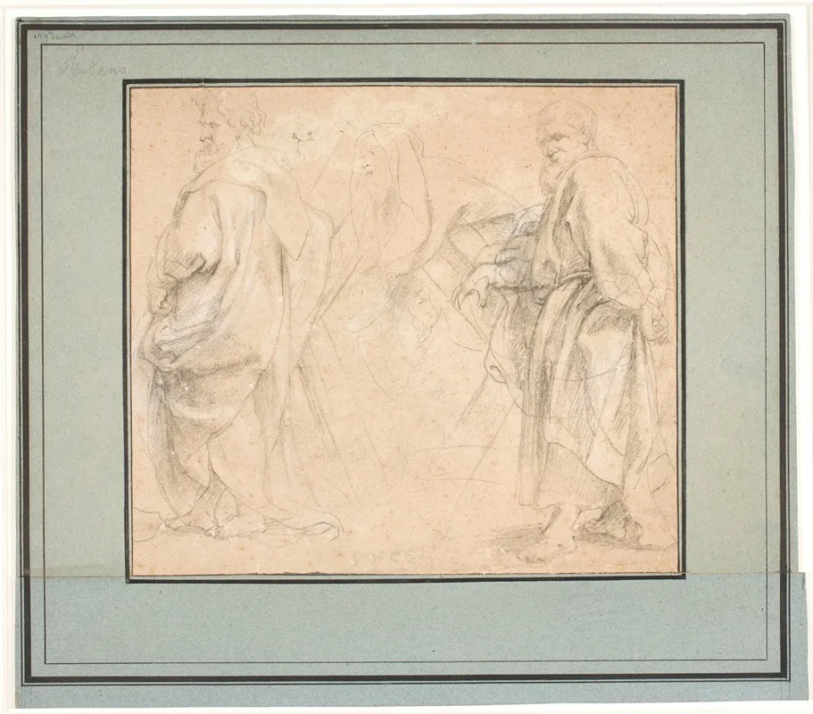 Two Drafts For The Apostle Andrew And A Study For Melchizedek