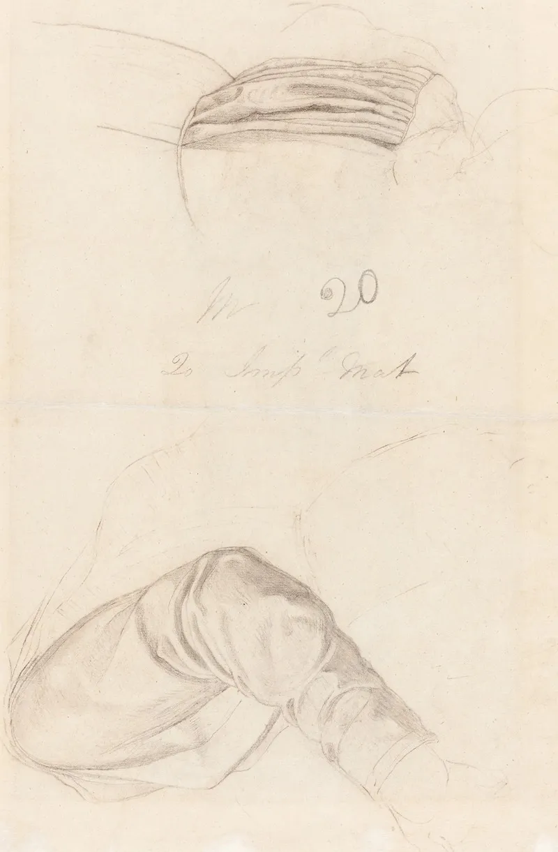 Two Drapery Studies Verso