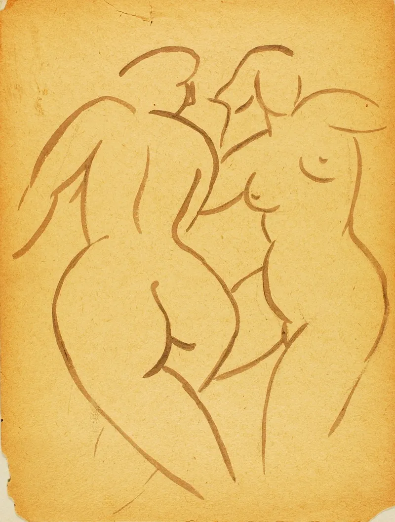 Two Female Nudes 8