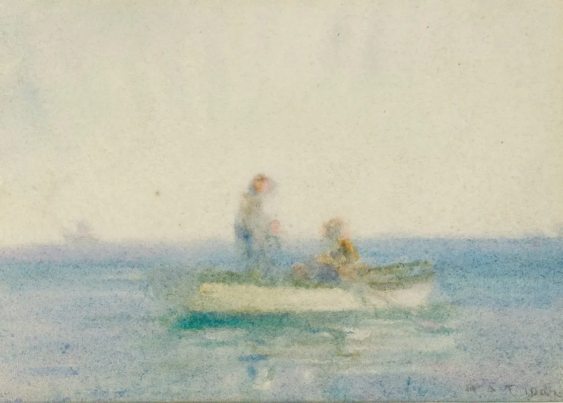 Two Figures In A Boat 2