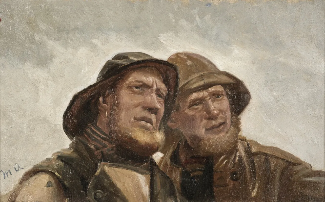 Two Fishermen Study