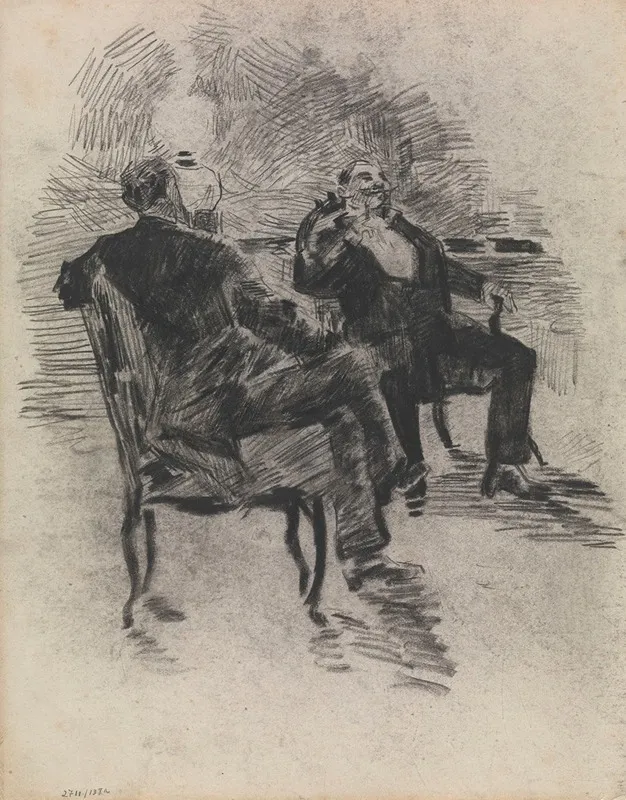 Two Gentlemen Smoking
