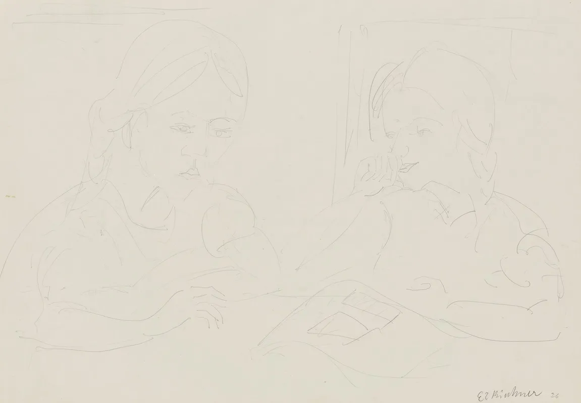 Two Girls At The Table