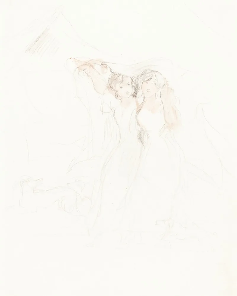 Two Girls Under A Cloak